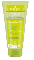 Sejas tīrīšanas želeja Flos-Lek Anti Acne, 200 ml cena un informācija | Sejas ādas kopšana | 220.lv