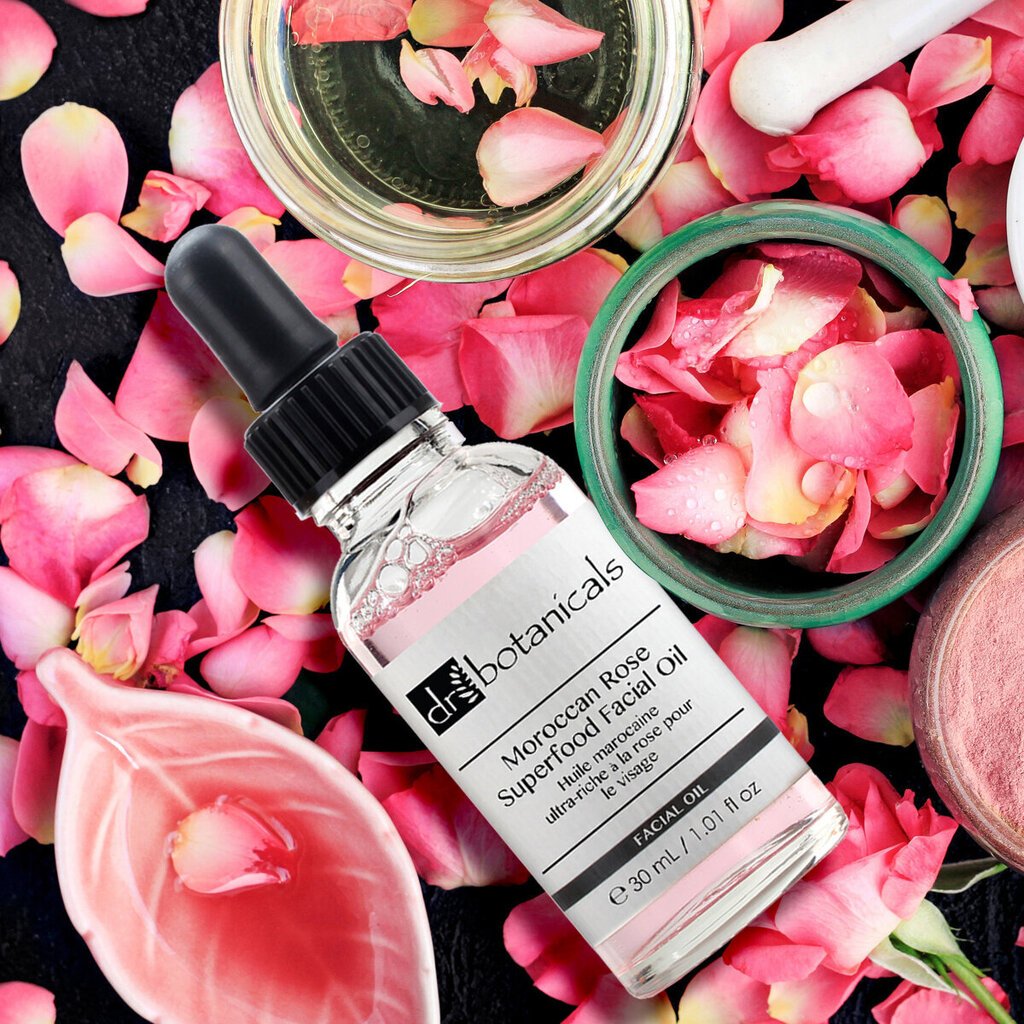 Sejas eļļa Dr. Botanicals Moroccan Rose Superfood, 30 ml cena un informācija | Serumi sejai, eļļas | 220.lv