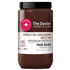 Stiprinoša matu maska ​​The Doctor Health & Care Keratin+Argan+Biotin, 946 ml cena un informācija | Matu uzlabošanai | 220.lv