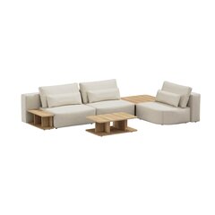 Stūra dīvāns Riposo Grande, 330x205x85cm, bēšs cena un informācija | Dīvāni | 220.lv