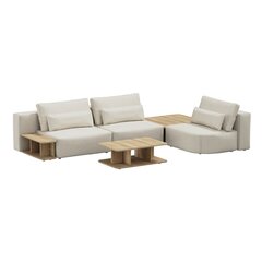 Stūra dīvāns Riposo Grande, 330x205x85cm, bēšs cena un informācija | Dīvāni | 220.lv
