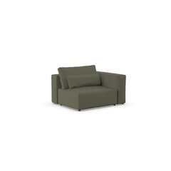 Dīvāna stūra modulis Riposo Ottimo, 125x105x85cm, zaļš cena un informācija | Dīvāni | 220.lv