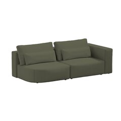 Divvietīgs dīvāns Riposo Grande, 225x105x85 cm, zaļš cena un informācija | Dīvāni | 220.lv