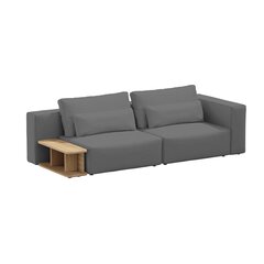 Divvietīgs dīvāns ar sānu galdu, Riposo Grande, 205x105x85cm, pelēks cena un informācija | Dīvāni | 220.lv
