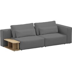Divvietīgs dīvāns ar sānu galdu, Riposo Grande, 205x105x85cm, pelēks cena un informācija | Dīvāni | 220.lv