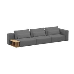 Trīsvietīgs dīvāns ar sānu galdu Riposo Grande, 375x105x85cm, pelēks cena un informācija | Dīvāni | 220.lv