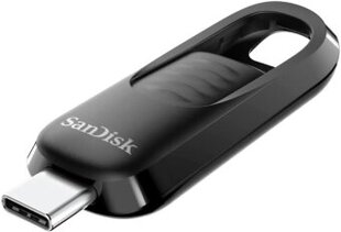 Zibatmiņa SanDisk Ultra Slider USB Type-C 128GB Black cena un informācija | USB Atmiņas kartes | 220.lv