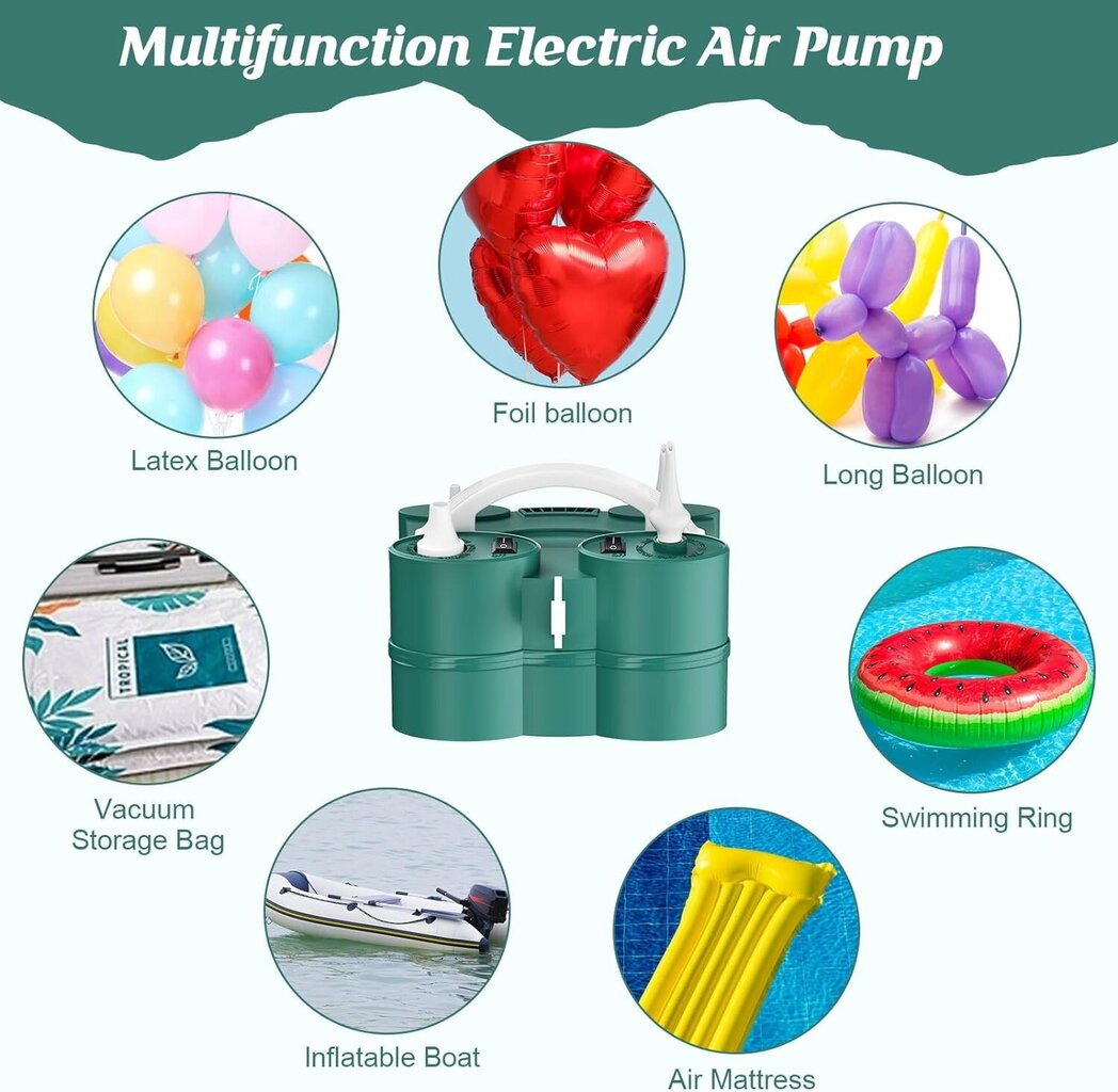 Pumpis baloniem Idaodan AT805 cena un informācija | Bumbu pumpji un adatas | 220.lv