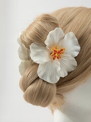 Заколка для волос в форме цветка, в стиле бохо, Electronics LV-120090, белый, 1 шт цена и информация | Аксессуары для волос | 220.lv