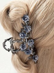 Заколка для волос в форме розы из черного сплава, Electronics LV-120101, черный, 10 шт цена и информация | Аксессуары для волос | 220.lv