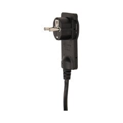 Plakanā kontaktdakša ar vadu OR-AE-1312/B 230V cena un informācija | Elektrības slēdži, rozetes | 220.lv