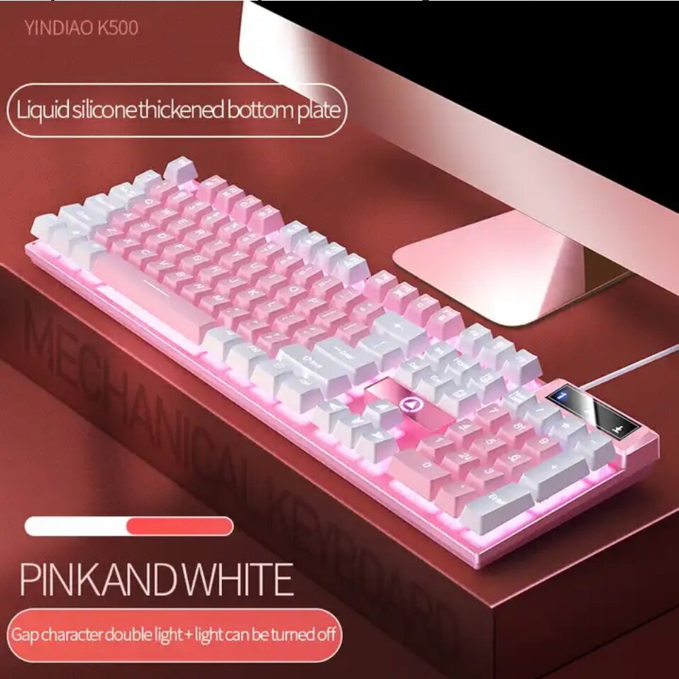 DSJ K500 Pink cena un informācija | Klaviatūras | 220.lv