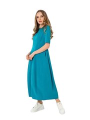 Женское платье из натуральных волокон Lega SK169, зелёный/синий цена и информация | Платья | 220.lv