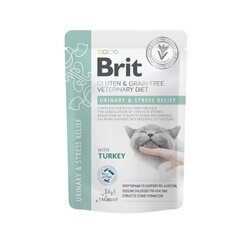 Brit GF Veterinary Diets Urinary влажный корм для кошек против образования струвитных камней, 85 г x 12 цена и информация | Консервы для котов | 220.lv