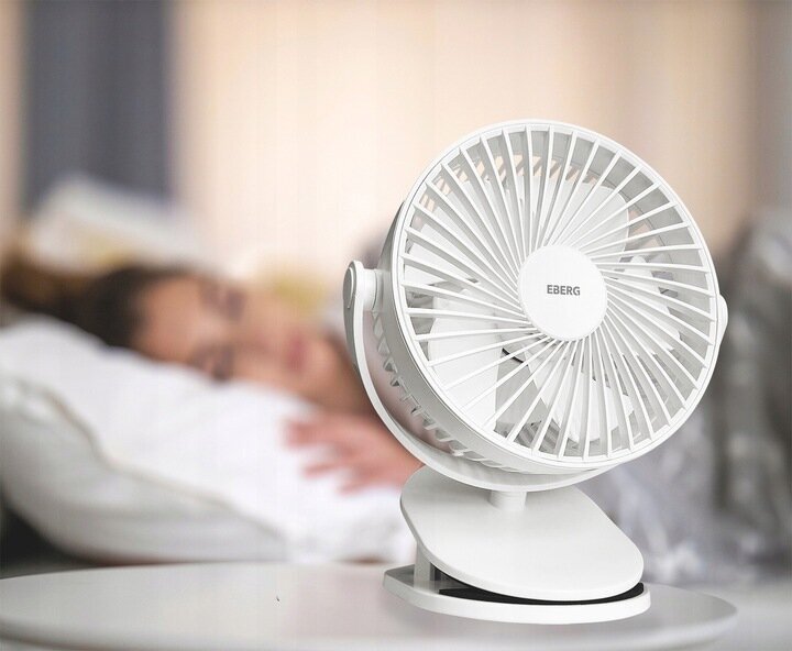 Galda ventilators ar klipsi Eberg, 5 W цена и информация | Ventilatori | 220.lv