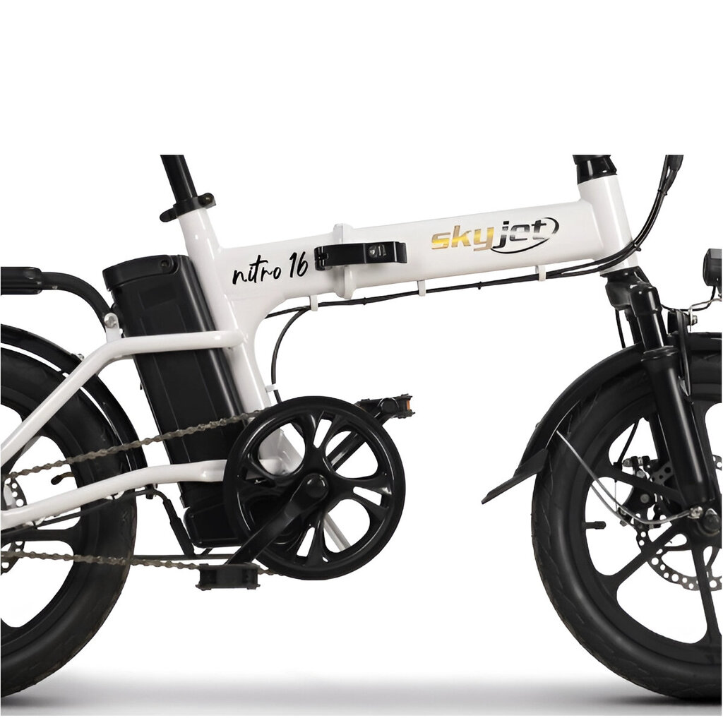 Elektriskais velosipēds Skyjet 16 Nitro, 16", balts cena un informācija | Elektrovelosipēdi | 220.lv