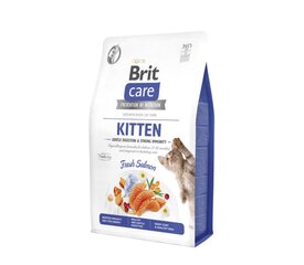 Brit Care Cat GF Kitten Gentle Digestion&Strong Immunity sausā barība kaķiem, 2 kg cena un informācija | Sausā barība kaķiem | 220.lv