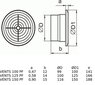 125 PF vannas istabas ventilators cena un informācija | Ventilatori vannas istabai | 220.lv