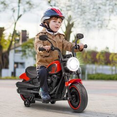 Bērnu elektriskais motocikls Costway, sarkans cena un informācija | Bērnu elektroauto | 220.lv