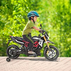 Bērnu elektromotocikls Costway, melns cena un informācija | Bērnu elektroauto | 220.lv