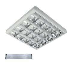 lena-v с led (600мм) 4x9w 4000k поверхностный монтаж 630x630мм с блоком цена и информация | Светодиодные ленты | 220.lv