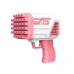 32 caurumu burbuļpistole ar krāsainām LED gaismām, rozā cena un informācija | Ūdens, smilšu un pludmales rotaļlietas | 220.lv