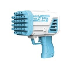 32 caurumu burbuļpistole ar krāsainām LED gaismām, zila cena un informācija | Ūdens, smilšu un pludmales rotaļlietas | 220.lv