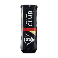 Теннисные мячи D TB CLUB AC 3 PET Dunlop 601334 3 Предметы (Резиновый) цена и информация | Товары для большого тенниса | 220.lv