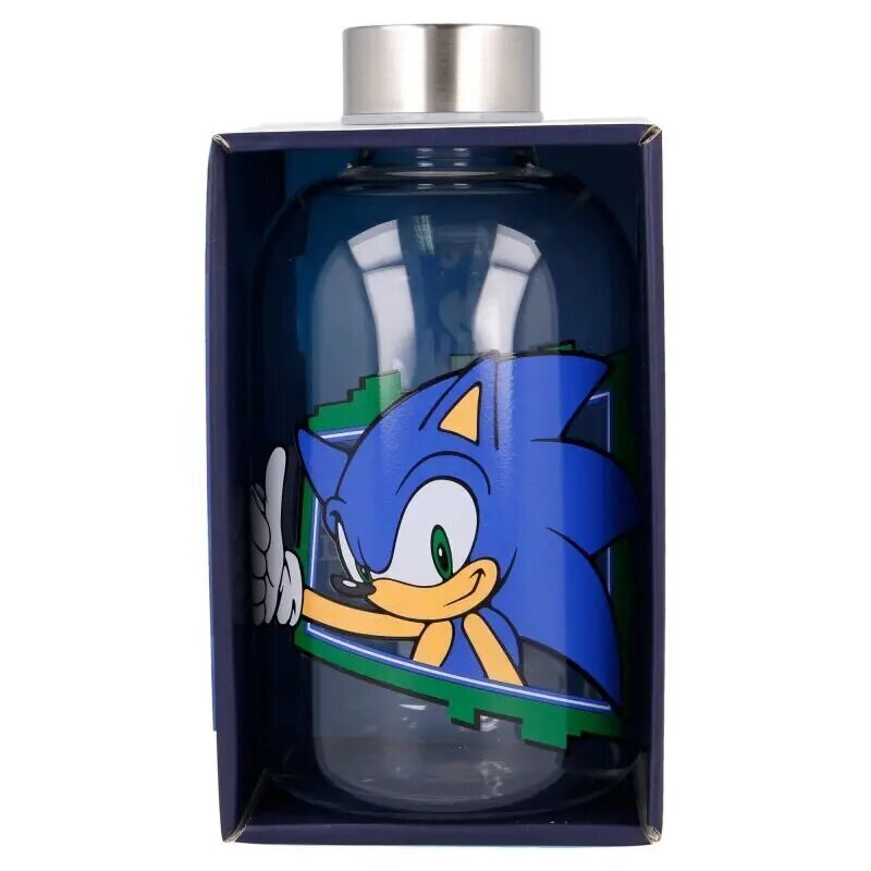 Sonic Hedgehog stikla pudele 620ml cena un informācija | Ūdens pudeles | 220.lv