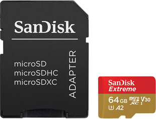 Sandisk microSDXC 64GB цена и информация | Карты памяти для телефонов | 220.lv