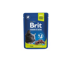 Brit Premium mitrā barība sterilizētiem kaķiem, 100 g x 12 cena un informācija | Konservi kaķiem | 220.lv