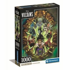 Puzle Clementoni Disney Villains, 1000 d. цена и информация | Пазлы | 220.lv