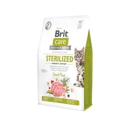 Brit Care Cat GF Sterilized Immunity Support сухой корм для стерилизованных кошек, 2 кг. цена и информация | Сухой корм для кошек | 220.lv