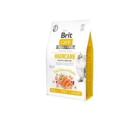Brit Care Cat GF Haircare сухой корм для кошек, для ухода за шерстью и кожей, 2 кг цена и информация | Сухой корм для кошек | 220.lv