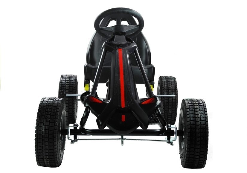 Pedāļu kartings Go-Cart Monster, melns цена и информация | Rotaļlietas zēniem | 220.lv