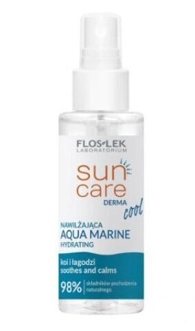 Mitrinošs sejas sprejs Floslek Sun Care Derma Aqua Marine, 95 ml цена и информация | Ķermeņa krēmi, losjoni | 220.lv