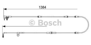 Датчик износа тормозных колодок BOSCH 1987473582 LR045959 цена и информация | Авто принадлежности | 220.lv