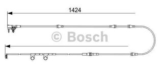 Датчик износа тормозных колодок BOSCH 1987473604 80A615121A цена и информация | Авто принадлежности | 220.lv