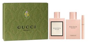 Komplekts Gucci Bloom Spring Edition sievietēm: smaržas EDP, 100 ml + ķermeņa losjons, 100 ml + smaržas EDP, 10 ml cena un informācija | Sieviešu smaržas | 220.lv