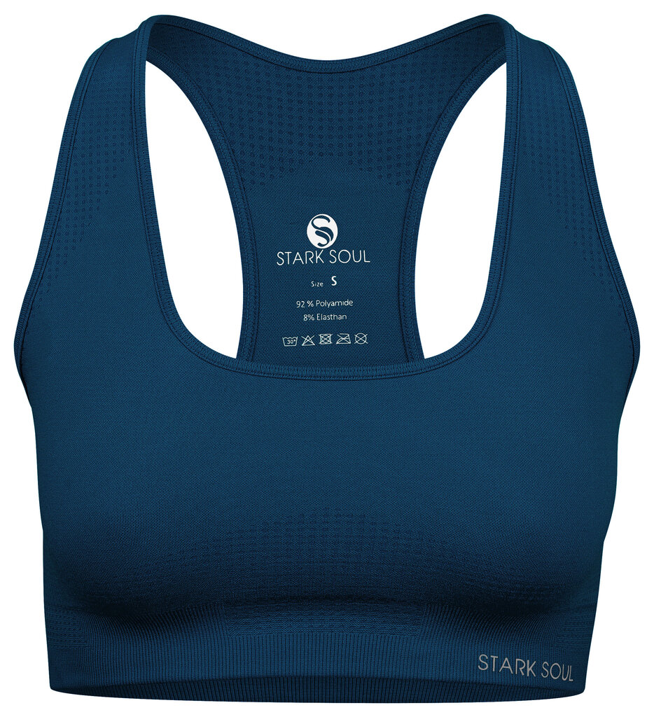 Sporta krūšturis sievietēm Stark Soul® seamless microfiber sport bustier 5130, zils cena un informācija | Sporta apģērbs sievietēm | 220.lv