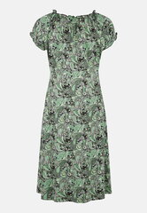 Cellbes sieviešu kleita MONICA, zaļa-raiba cena un informācija | Kleitas | 220.lv