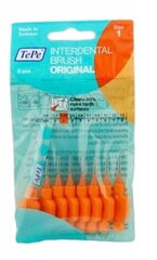 TePe, Оригинальные межзубные щеточки 0,45 мм оранжевые, 8 шт. цена и информация | Зубные щетки, пасты | 220.lv