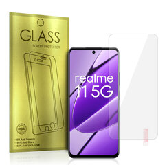 Закаленное стекло золотого цвета для REALME 11 5G/11X цена и информация | Защитные пленки для телефонов | 220.lv