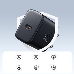 Сетевая зарядка Joyroom JR-TCF11 USB-C 25W + USB-C cable 1.0m белая цена и информация | Зарядные устройства для телефонов | 220.lv