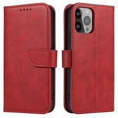 Кошелек с подставкой для iPhone 15 Magnet Case - красный цена и информация | Чехлы для телефонов | 220.lv