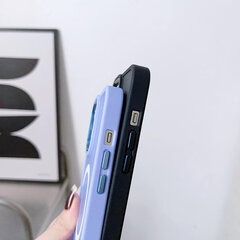 Магнитный цветной матовый чехол для iPhone 15 Plus - темно-синий цена и информация | Чехлы для телефонов | 220.lv