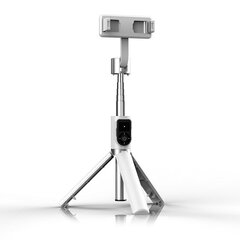 Selfie Stick MINI - with detachable bluetooth remote control and tripod - P70S Plus WHITE цена и информация | Моноподы для селфи («Selfie sticks») | 220.lv