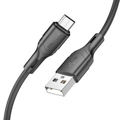 Borofone Cable BX99 Method - USB to MicroUSB - 2,4A 1 metre black цена и информация | Кабели для телефонов | 220.lv