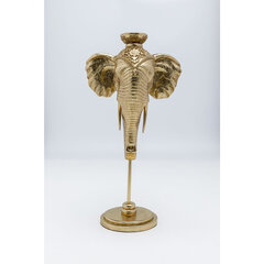 Candle Holder Elephant Head Gold 49cm цена и информация | Подсвечники, свечи | 220.lv