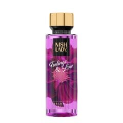 Ķermeņa sprejs Nishlady Fragrance Mist Feelings & Love sievietēm, 260 ml цена и информация | Парфюмированная женская косметика | 220.lv